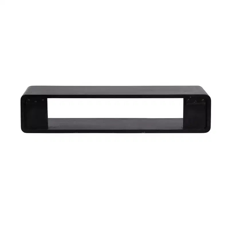 Étagère flottante murale – 76 cm (l) x 16,5 cm (P) x 16,5 cm (H), noire, matériel de montage inclus