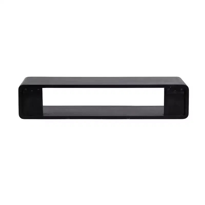 Étagère flottante murale – 76 cm (l) x 16,5 cm (P) x 16,5 cm (H), noire, matériel de montage inclus