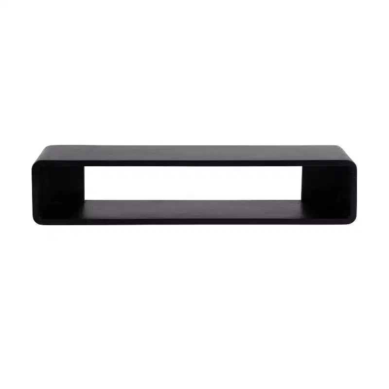 Étagère flottante murale – 76 cm (l) x 16,5 cm (P) x 16,5 cm (H), noire, matériel de montage inclus