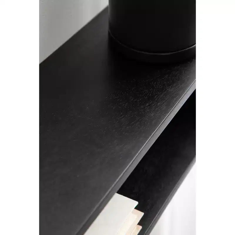 Étagère flottante murale – 76 cm (l) x 16,5 cm (P) x 16,5 cm (H), noire, matériel de montage inclus