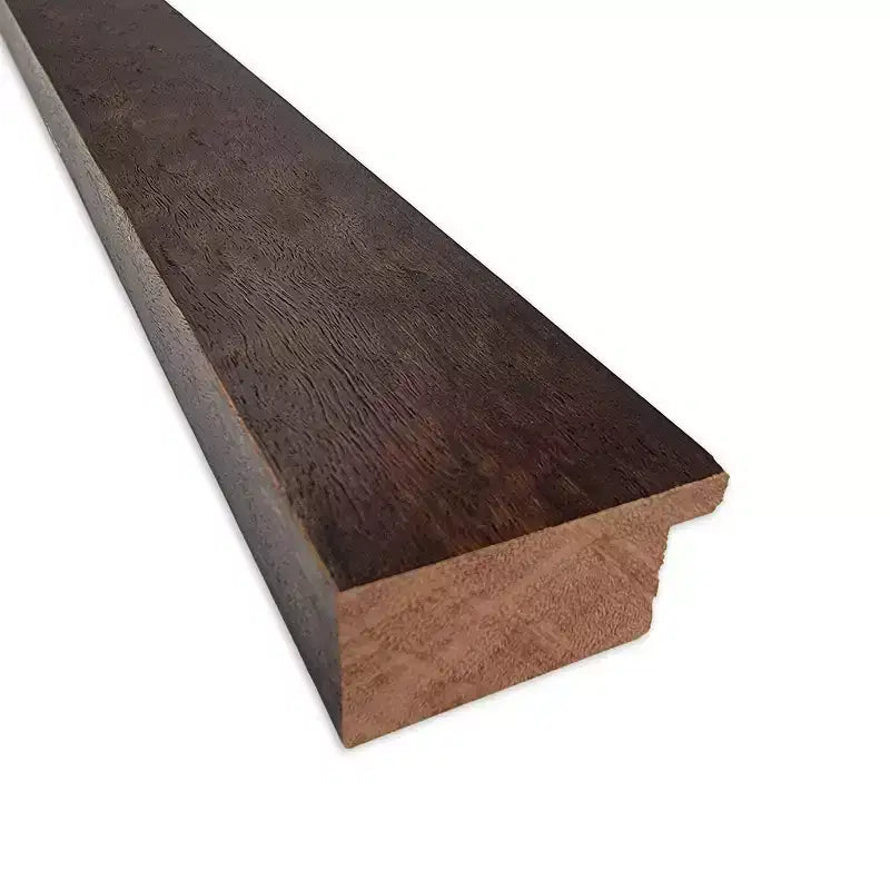 Miroir Mural Carré en Bois pour Salle de Bain, Cadre Noyer Chaud – 73.66x73.66 cm, Fixation Murale