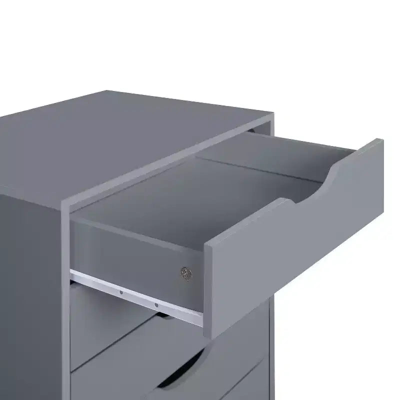 Meuble de rangement de bureau à 7 tiroirs sur roulettes – 81,8 cm H x 48 cm L x 39,9 cm P, en bois