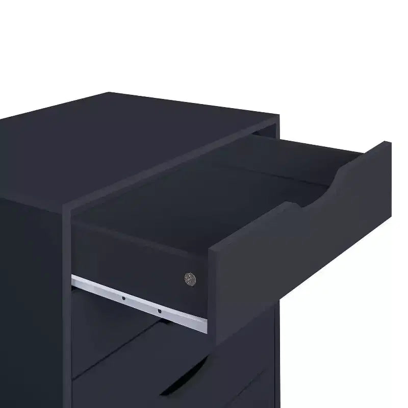 Meuble de rangement de bureau à 7 tiroirs sur roulettes – 81,8 cm H x 48 cm L x 39,9 cm P, en bois