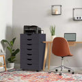 Meuble de rangement de bureau à 7 tiroirs sur roulettes – 81,8 cm H x 48 cm L x 39,9 cm P, en bois