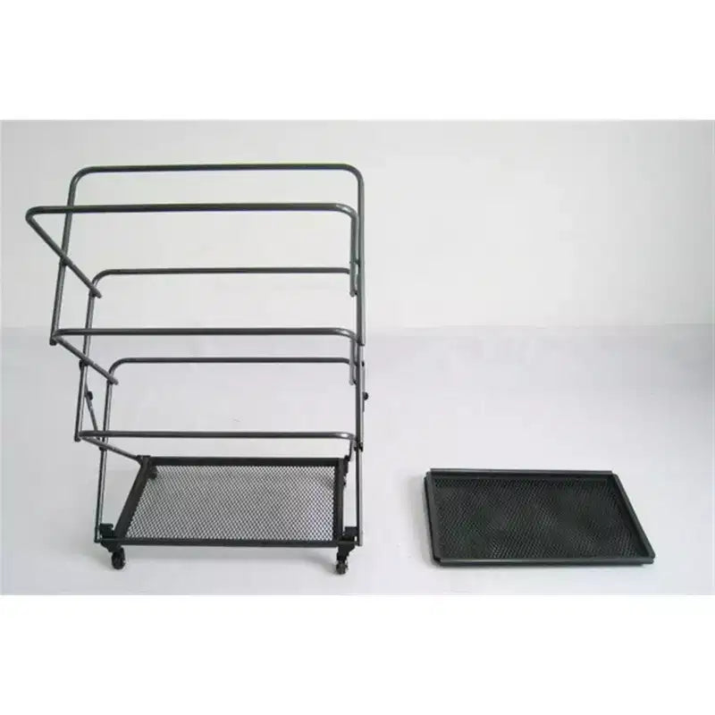 Étagère de rangement pliable à 4 niveaux avec roulettes escamotables – 71 cm (L) x 35,5 cm (l) x 91,5 cm (H)