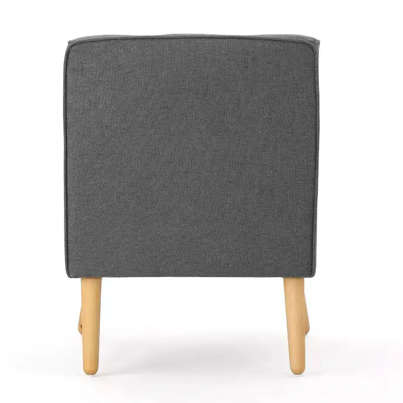 Fauteuil d'appoint en tissu capitonné avec pieds en bois de bouleau – 77,5 cm (H) x 75 cm (l) x 63,5 cm (P)