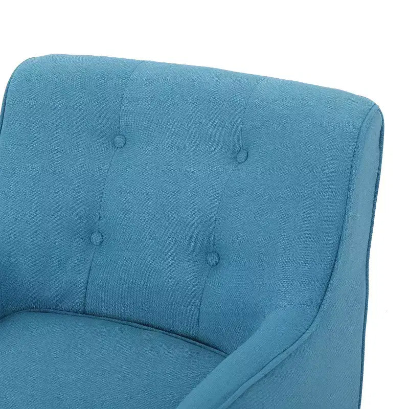 Fauteuil d'appoint en tissu capitonné avec pieds en bois de bouleau – 77,5 cm (H) x 75 cm (l) x 63,5 cm (P)