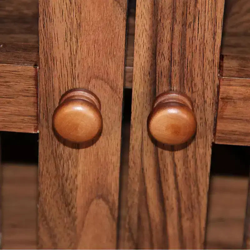 Meuble à chaussures 6 niveaux avec portes persiennes et étagères réglables
