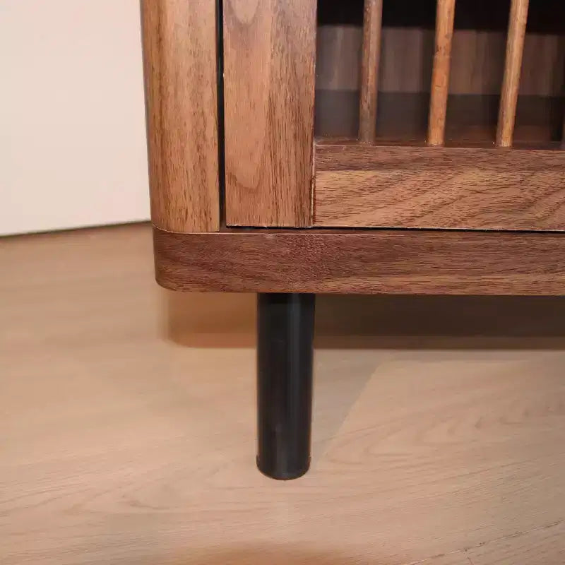 Meuble à chaussures 6 niveaux avec portes persiennes et étagères réglables