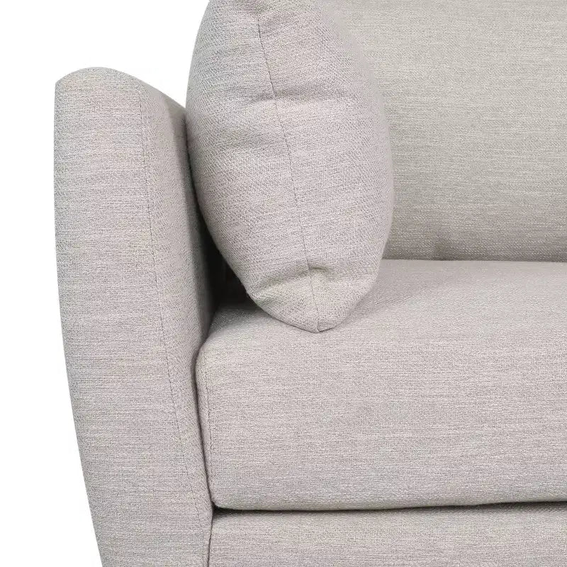 Fauteuil Club capitonné avec 2 coussins décoratifs et pieds en bois de bouleau – 95,25 cm (L) x 75,56 cm (P) x 86,36 cm (H), 136 kg