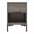 RealRooms Rolland Nightstand, Weathered Oak