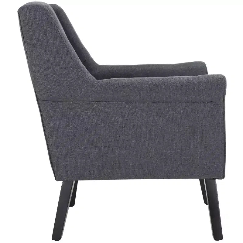 Fauteuil d'appoint rembourré avec cadre en bois – Assise 49 cm L x 52 cm P x 46,5 cm H, 125 kg