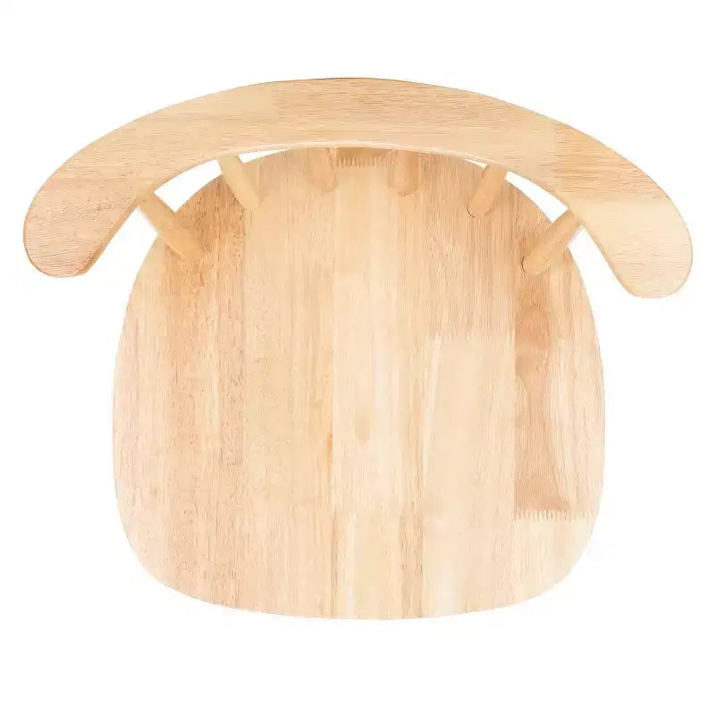 Tabouret de comptoir pivotant, Bois d'hévéa, Dossier bas – H 91,4 cm, Assise L 42 cm x P 41 cm, 83,9 kg