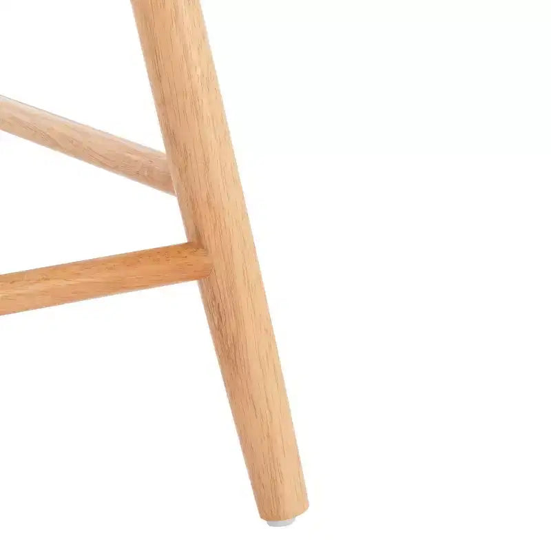 Tabouret de comptoir pivotant, Bois d'hévéa, Dossier bas – H 91,4 cm, Assise L 42 cm x P 41 cm, 83,9 kg