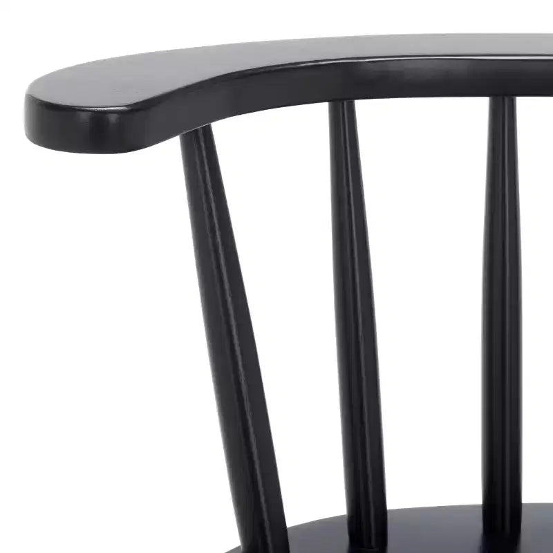 Tabouret de comptoir pivotant, Bois d'hévéa, Dossier bas – H 91,4 cm, Assise L 42 cm x P 41 cm, 83,9 kg