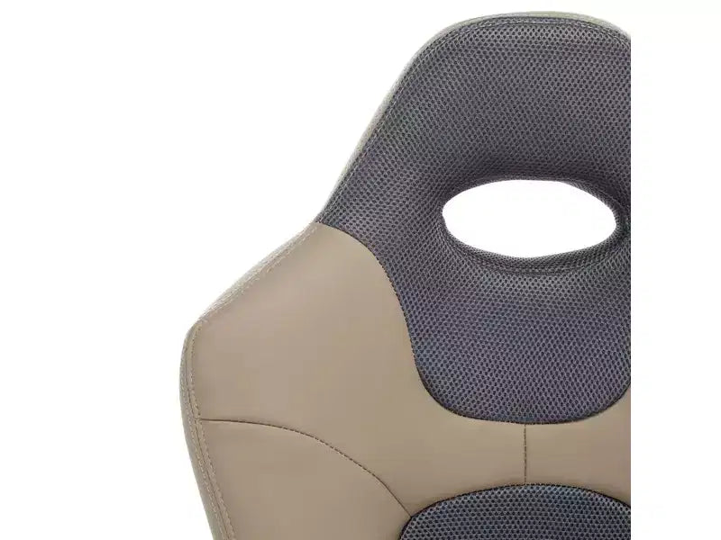 Chaise de bureau pivotante réglable en hauteur avec appuie-tête – 116,1 cm H x 58,9 cm L x 67,6 cm P, PVC, 124,7 kg