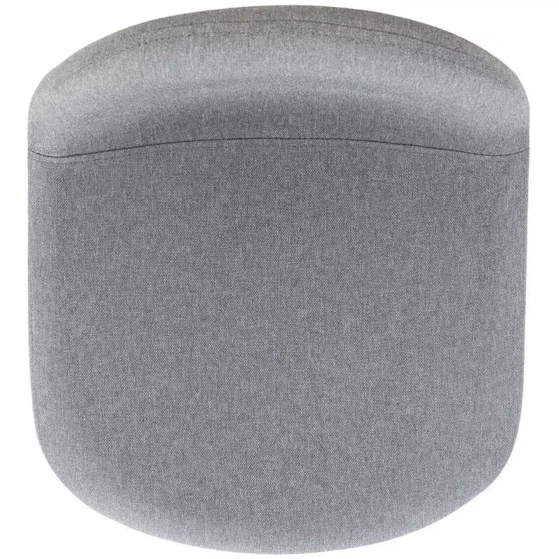 Tabouret de comptoir en tissu et métal avec dossier rembourré et repose-pieds – 89,9 cm H x 49 cm L x 41,9 cm P, gris foncé