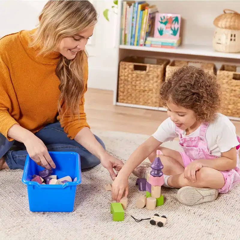 Meuble de rangement pour enfants à 15 casiers avec bacs à façade incurvée – 71 cm (l) x 33 cm (p) x 83,6 cm (H), Bouleau