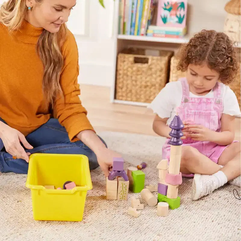 Meuble de rangement pour enfants à 15 casiers avec bacs à façade incurvée – 71 cm (l) x 33 cm (p) x 83,6 cm (H), Bouleau