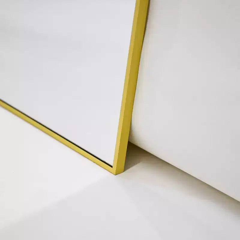 Miroir sur pied pleine longueur, cadre en alliage d'aluminium – 147 cm H x 46 cm L, autoportant