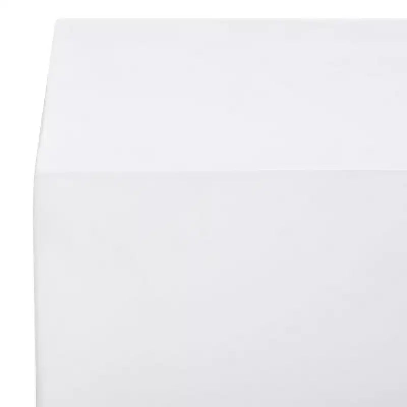 Table basse ronde en faux béton – Blanc, MDF