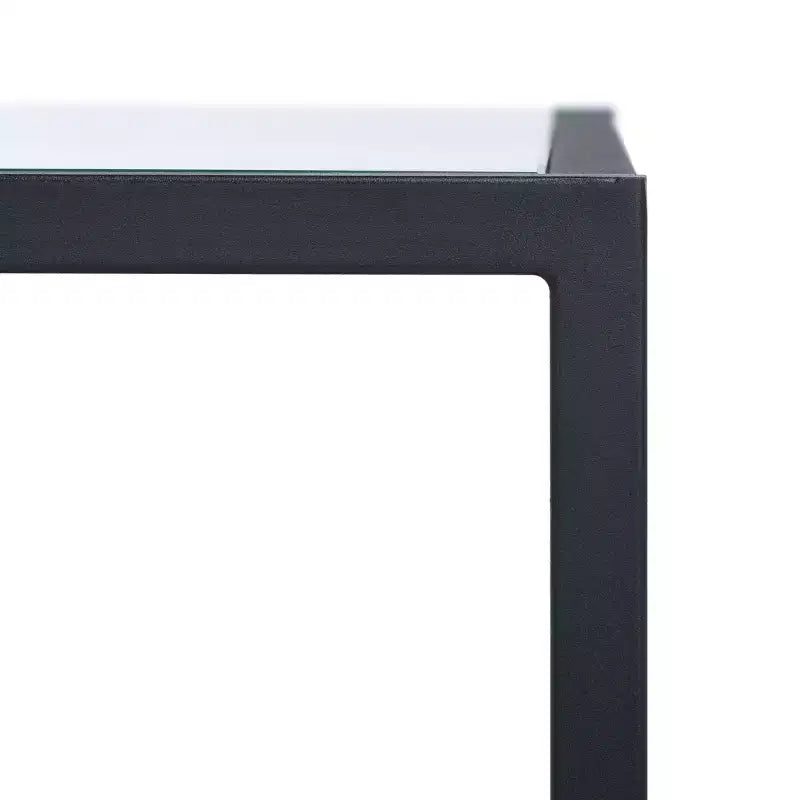 Table basse rectangulaire à cadre ouvert – Noir, Bois