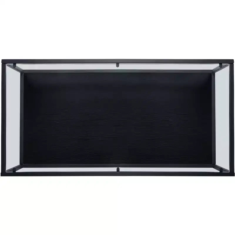 Table basse rectangulaire à cadre ouvert – Noir, Bois